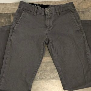 Volcom Big Boys Frickin Modern Stretch Pants: Grey